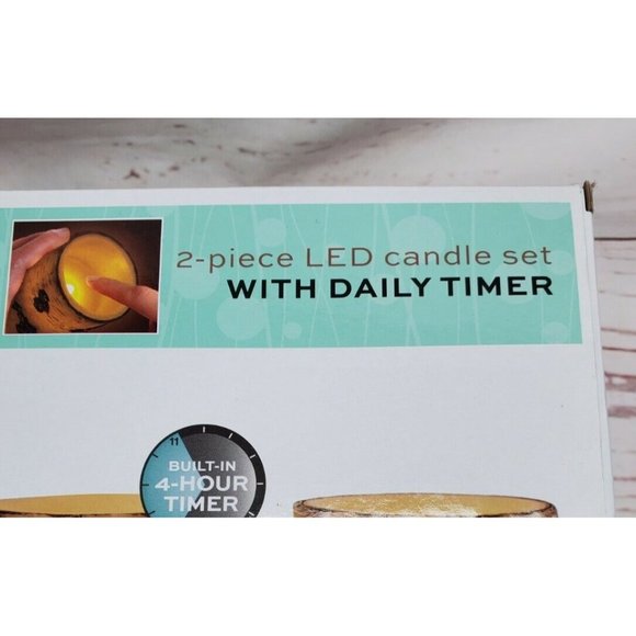 Order Home Collection 2 Piece LED Candle Set With Daily Timer Home Décor - Picture 7 of 11